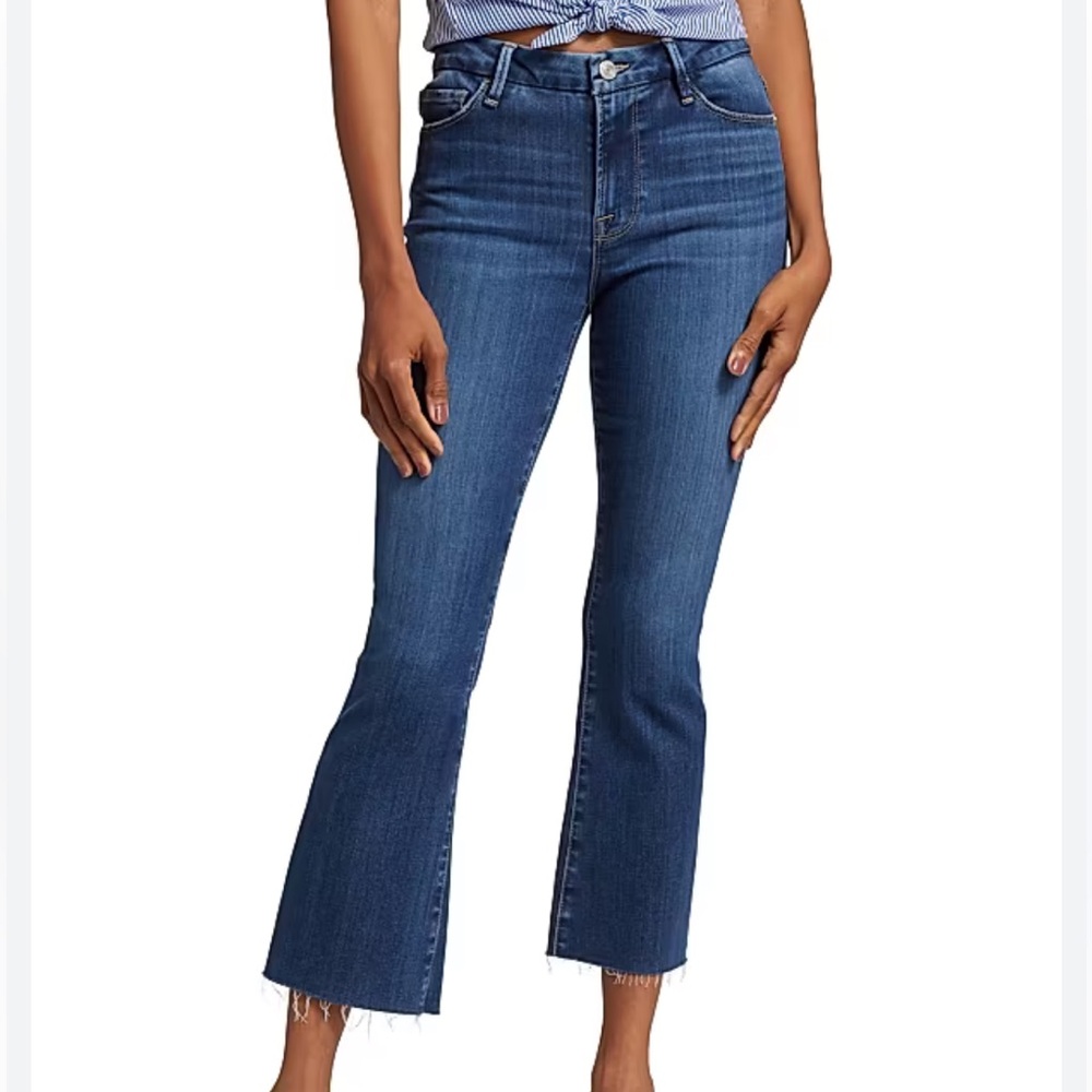 Frame Denim Women's Mid-Blue Boot Cut Jeans